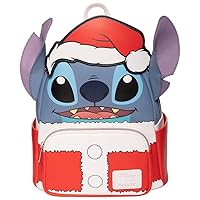 Loungefly Lilo & Stitch Holiday Santa Stitch Mini Backpack - Entertainment Earth Exclusive Multicolored