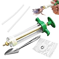 50Ml Baby Birds Feeding Syringe, Baby Bird Feeding Kit 6Pcs Baby Birds Feeding Syringe with Hose and Spoons Hand Feeding Device with Scale and Positioning Screw