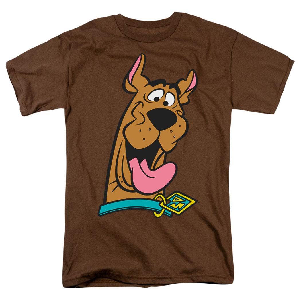 Scooby-Doo Face T Shirt & Stickers (XX-Large) Coffee