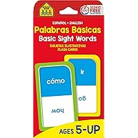 School Zone - Bilingual Basic Sight Words Flash Cards - Ages 5+, Kindergarten to 1st Grade, ESL, Language Immersion, Phonics, and More (Spanish and English Edition) (Spanish Edition) School Zone - Bilingual Basic Sight Words Flash Cards - Ages 5+, Kindergarten to 1st Grade, ESL, Language Immersion, Phonics, and More (Spanish and English Edition) (Spanish Edition) Cards
