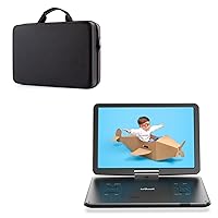 ieGeek 15inches Portable DVD Player and Carrying Travel Case