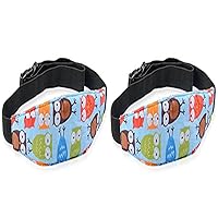 Baby Head Support for Car Seat, 2PCS Baby Car seat Head Support, Straps Pillow Support Ban, Head Band Strap Headrest, Seat Head Support Belt for Toddler Infants Child Kids