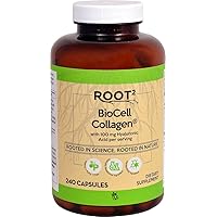 Vitacost ROOT2 BioCell Collagen With Hyaluronic Acid -- 100 Milligram Per Serving - 240 Capsules