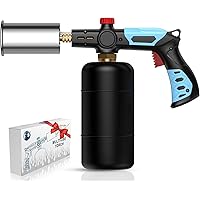 Powerful Kitchen Cooking Torch - Sous Vide - Propane Torch - Charcoal Torch Lighter - Grilling Culinary Kitchen Torch, Outdoor Cooking Torch for BBQ Searing Steak, Creme Brulee (Tank Not Included)