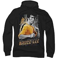 Bruce Lee - Mens Yellow Dragon Hoodie