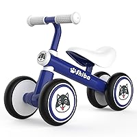 Wdmiya Baby Balance Bike Toys for 1 Year Old Boys Gifts, 10-36 Months Toddler First Bike with No Pedal, 4 Silence Wheels & Soft Seat, One Year Old Boy Birthday Gift for Christmas (Blue Shiba Inu)
