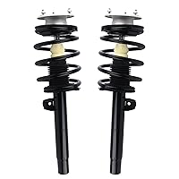 Autoround Front Complete Strut w/Coil Spring Assembly Compatible with 2000-2005 BMW 328i 325i 330i 320i 330Ci - 171581 171582