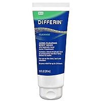 Differin Acne Body Wash by the makers of Differin Gel, Acne Treatment Cleanser with Salicylic Acid, Cream to Lather Formula for Back, Chest, Shoulders, 10 Oz.