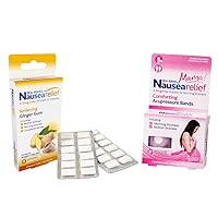 Anti-Nausea Wristband Bundle for Pregnancy Nausea, with Mama Wristband and Ginger Gum, for Morning Sickness
