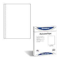 PrintWorks Professional Perforated Paper for Presentations, Booklets, Manuals, Catalogs and More, 8.5 x 11, 20 lb, 1 Vertical Perf 5/8