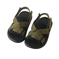 Girl Wedge Sandals Toddler Lightweight Casual Beach Shoes Children Summer Soft Anti-slip Hook and Loop Shoes Slippers