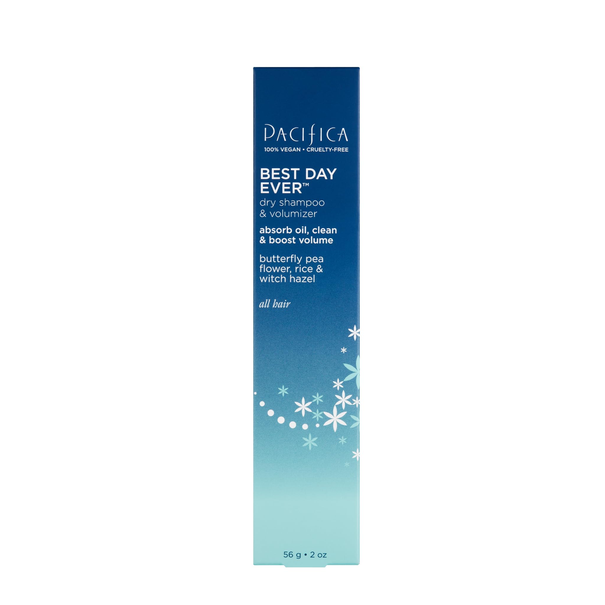 Pacifica Beauty, Best Day Ever Dry Shampoo Powder, Talc-Free, Benzene Free, Boosts Volume, Soaks Up Excess Oil, 2 oz, Vegan