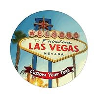 Las Vegas Landscape Stickers 50 Pcs Landmark Vinyl Decal Cityscape National Park Peel and Stick Personalized Round Labels Stickers for Laptop Guitar Motorcycle Bike Skateboard 2inch