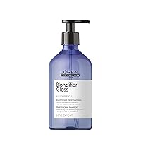 L'Oreal Professionnel Blondifier Clarifying Shampoo | Restores Color -Treated Hair | Enhances Shine & Fights Brass | For Blonde or Bleached Hair | For All Hair Types | 16.9 Fl. Oz.