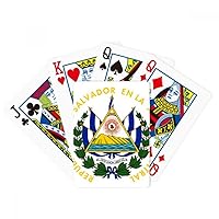 San Salvador El Salvador National Emblem Poker Playing Magic Card Fun Board Game