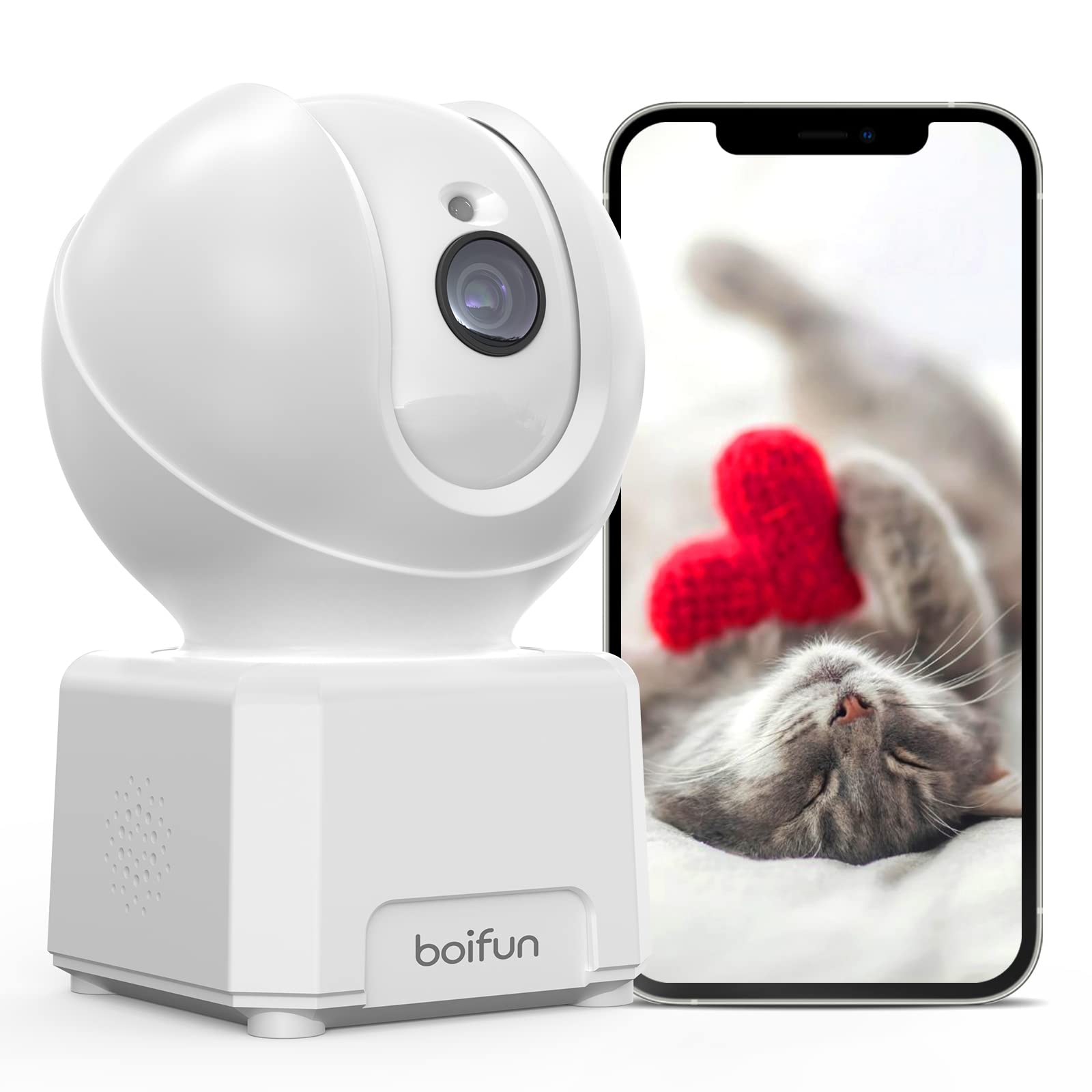 (2023 Newest Alarm Sound Sensor, 360° Omnidirectional Surveillance)  Security Camera, Indoor Pet Camera, WiFi, Surveillance Camera, 24-Hour  Recording