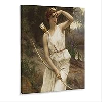 Guillaume Seniac Diana The Huntress Art PosterWall Poster Art Canvas Printing Gift Office Bedroom Aesthetic Poster 12x16inch(30x40cm) Frame-style