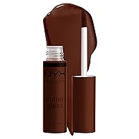 NYX PROFESSIONAL MAKEUP Butter Gloss Brown Sugar, Non-Sticky Lip Gloss - Lava Cake (Rich Brown)