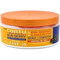 Cantu Acai Berry Leave-In Revitalizing Repair Cream 12 Ounce