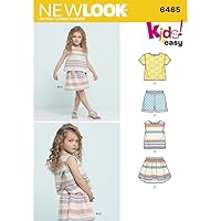 NEW LOOK Patterns Child's Easy Top, Skirt and Shorts A (3-4-5-6-7-8) 6465