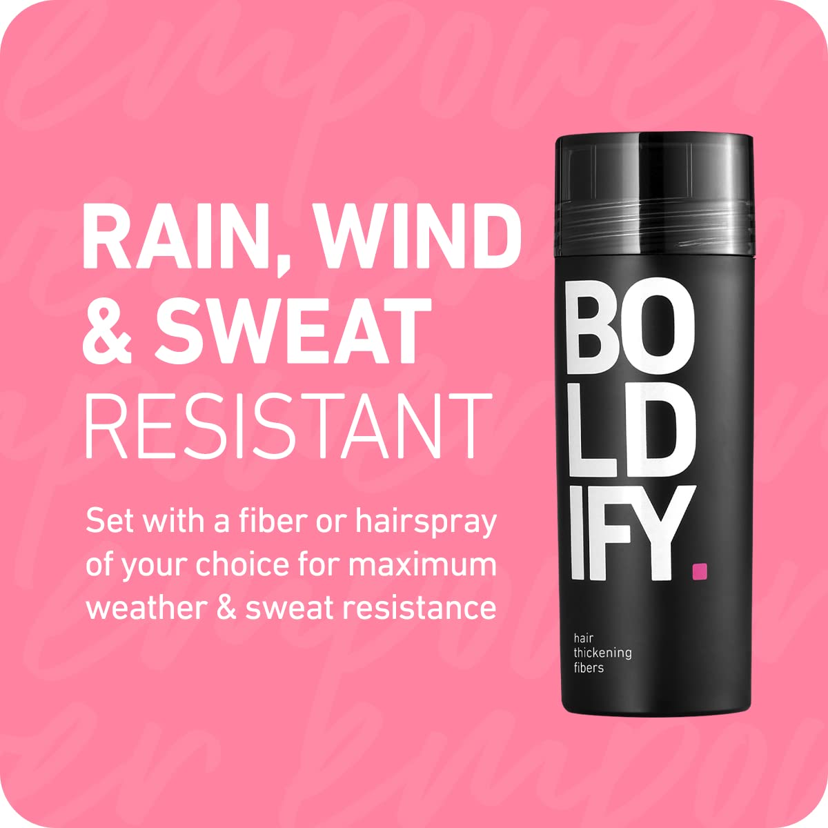 BOLDIFY Hair Fibers for Thinning Hair (BLACK) Undetectable - 56gr Bottle - Completely Conceals Hair Loss in 15 Sec - Hair Thickener for Fine Hair for Women & Men