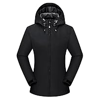 Women's Rain Jacket Waterproof with Hood Lightweight Packable Raincoat for Hiking Outdoor Windbreaker with Pockets