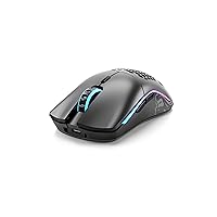 Glorious Gaming Model O Wireless Gaming Mouse - Superlight, 69g Honeycomb Design, RGB, Ambidextrous, Lag Free 2.4GHz Wireless, Up to 71 Hours Battery - Matte Black (RENEWED)