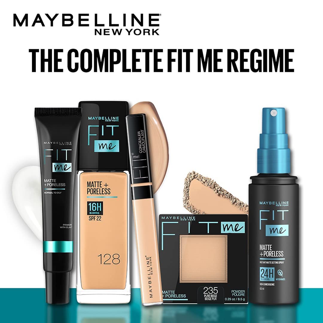 Maybelline New York Fit Me Matte + Poreless Pressed Face Powder Makeup & Setting Powder, Porcelain, 1 Count