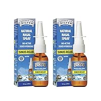 Sovereign Silver Bio-Active Colloidal Silver Hydrosol for Immune Support - 10ppm - 1oz - Nasal Spray - Pack of 2