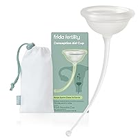 Frida Fertility Conception Aid Cup | Natural Conception Aid Cup for Fertility Support, Aids in Conception for Women, Keep Sperm Close to Cervix, Reusable with Storage Bag, Soft + Flexible Silicone