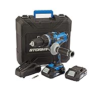 Cordless Drill with Screw an Hammer Action with 2 Batteries 1Hour Charger