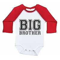 Brother Infant Long Sleeve Raglan Onesie/BIG BROTHER (COLLEGE FONT) / Boys