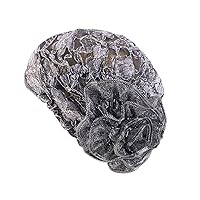 Muslim Turban Cap,Stretchy Vintage Lace Headscarf Hijab Headband Turban Hat Beanie Cap for Women