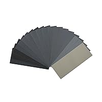 BLACK+DECKER Sandpaper Assortment For Plastic , 1/4-Inch Sheet, 6-Pack  (74-606)