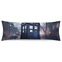 Doctor Dr Who Police Box Mice Long Body Pillow Cover Pillowcase 20 X 54 Inch Sofa Cushion Case Home Decoration