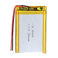3.7V 1800Mah Rechargeable Lithium Polymer Battery, with JST Connector Plug, High Performance Backup Battery