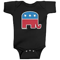 Threadrock Baby Boys' Republican Elephant Infant Bodysuit
