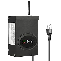 120W Smart Wi-Fi Low Voltage Transformer, Schedule and Timer, Compatible with Alexa and Google Home, 120V AC to 12V AC, Weatherproof for Landscaping Light, Spotlight, Pathway Light