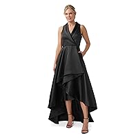 Adrianna Papell Women's Tuxedo High Low Gown