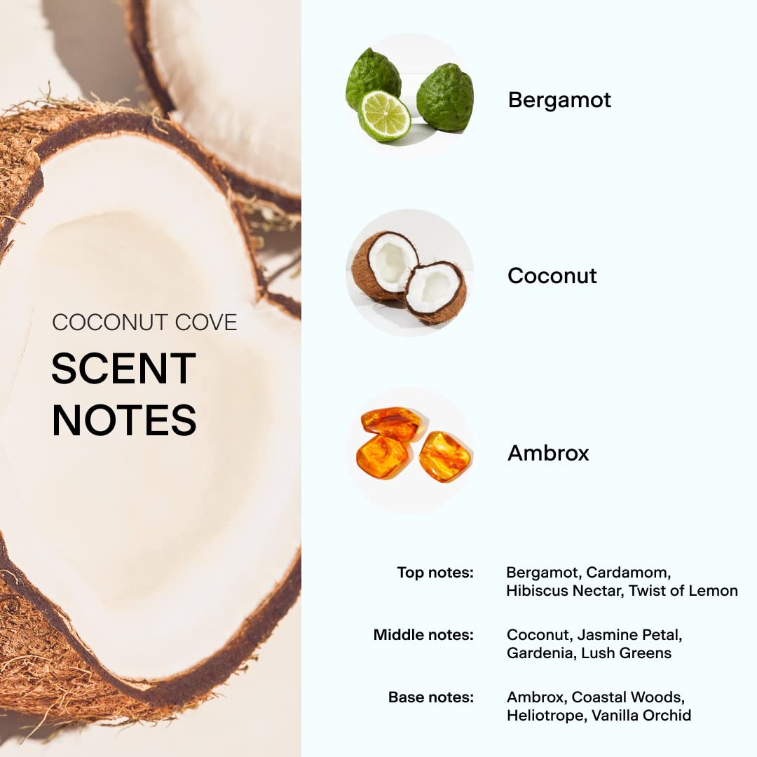 Skylar Coconut Cove Eau de Perfume - Hypoallergenic & Clean Perfume for Women & Men, Vegan&Safe for Sensitive Skin-Fruity Fresh Perfume with Notes of Bergamot, Coconut & Ambrox-1.70Fl Oz (Pack of 1)