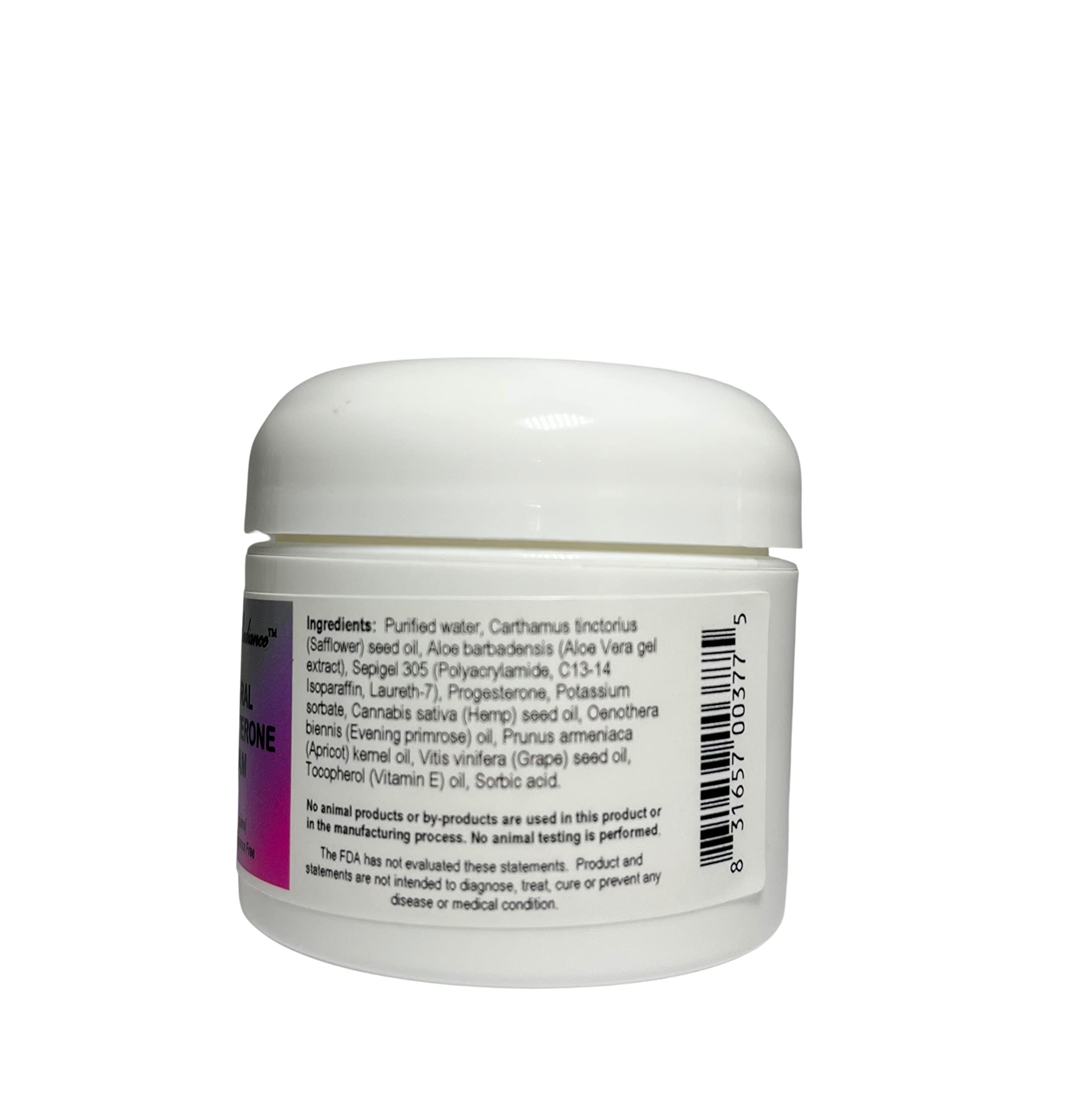 Natural Radiance Progesterone Creme 2 oz. Jar