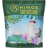 kimoe 5LB 100% Natural Non-GMO Dried mealworms-High-Protein for Birds, Chicken，Ducks