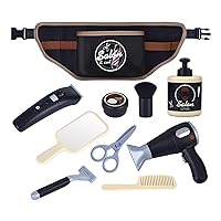 Play Hair Styling Set, Eco-Friendly Hair Salon Toy, Creative Haircut Barber Set Toy, Multifunctional Hair Styling Playset, Play Hairdressing Kit, Kids Barbershop Playset for Girls Boys Birthday Party
