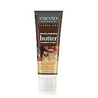 Cuccio Naturale Butter Blends - Ultra-Moisturizing, Renewing, Smoothing Scented Body Cream - Deep Hydration For Dry Skin Repair - Made With All Natural Ingredients - Vanilla Bean & Sugar - 4 Oz