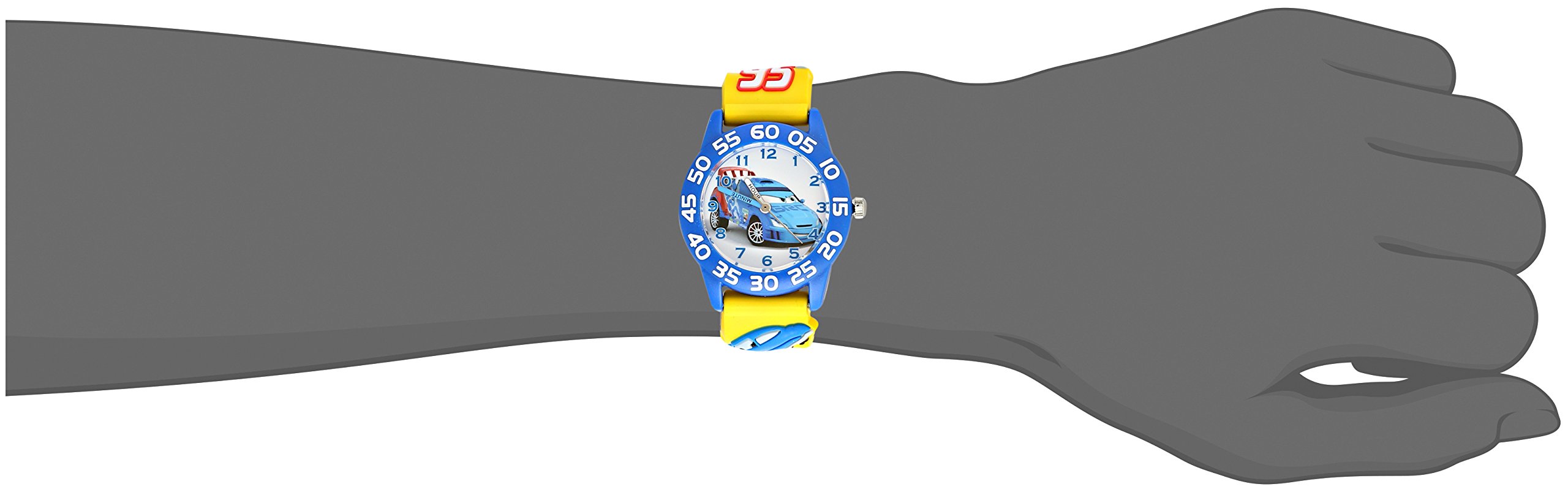 Disney Cars Kids' Plastic Time Teacher Analog Quartz 3D Strap Watch