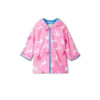 Hatley Girls' Mystical Unicorn Zip Up Rain Jacket (Toddler/Little Big Kid)