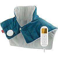 Heating Pad for Neck and Shoulders and Back, Comfytemp Mothers Day Gifts, FSA HSA Eligible Weighted Electric Heat Pad for Pain Relief, 2.6lb Large Heated Wrap, Birthday Gifts for Women Men Mom Dad