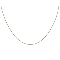 Carissima Gold Women's 1 mm Diamond Cut Adjustable Curb Chain 9 Carat (375)
