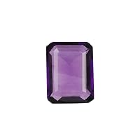Violet Amethyst 37.50 Ct Emerald Shaped Healing Crystal
