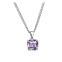 Hiflyer Jewels 925 Sterling Silver Natural Amethyst Gemstone Pendant With Chain 925 Hallmarked Jewelry | Gifts For Women And Girls